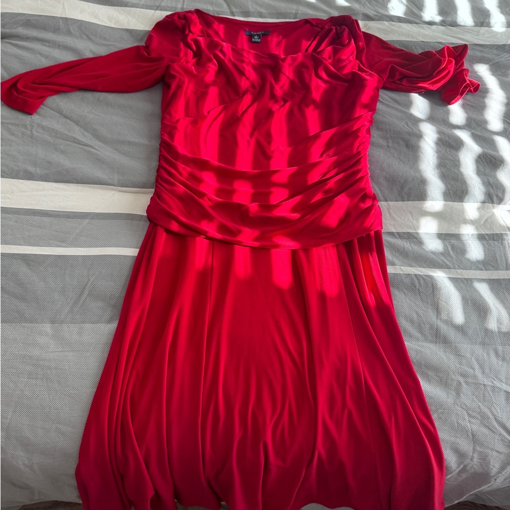Chaps red dress
